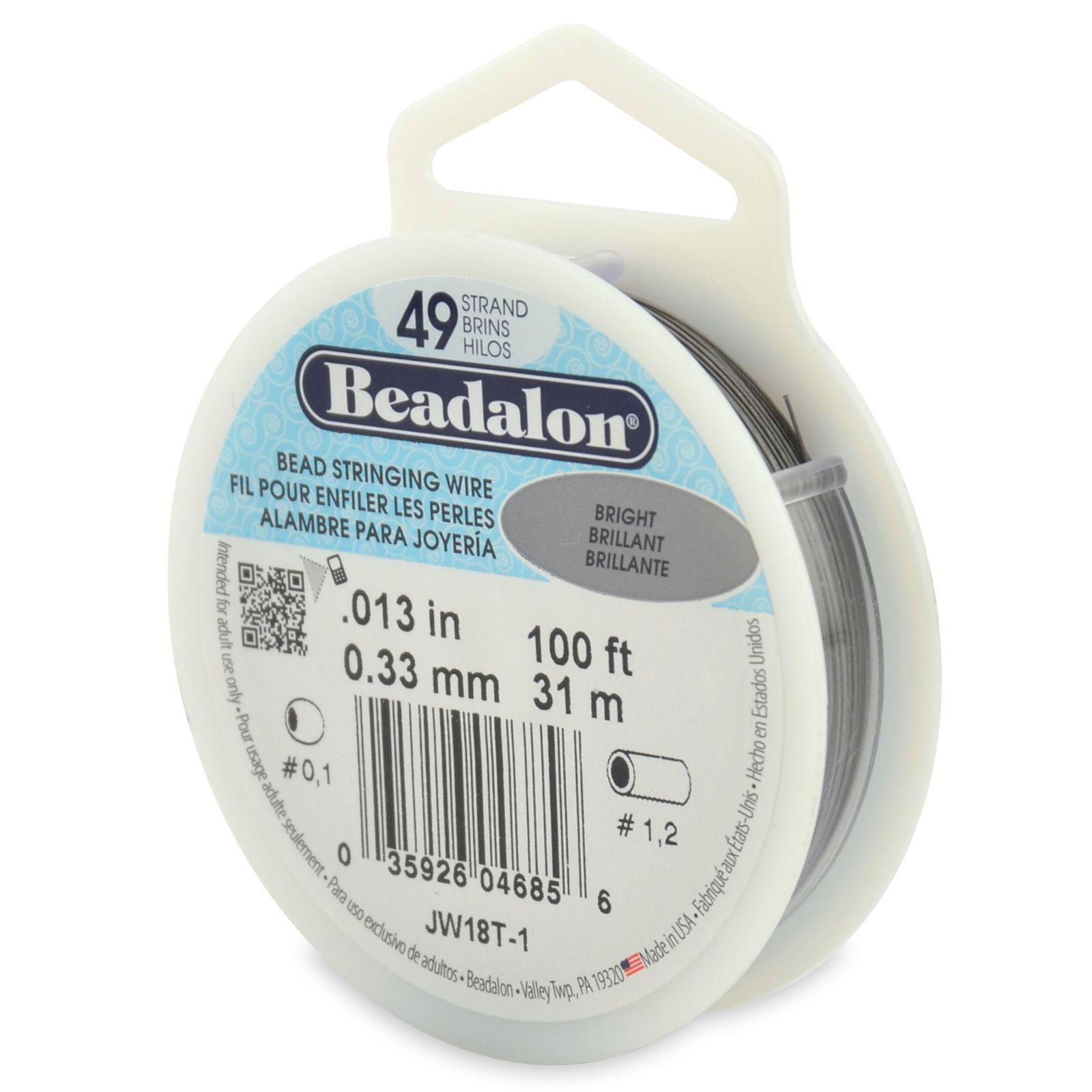 Beadalon Elasticity 1.0mm Clear, 100-Meter