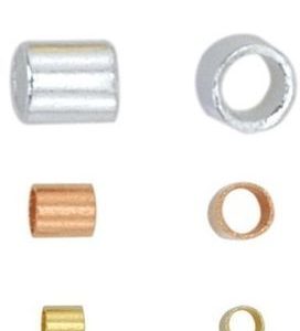 Beadalon Crimp Tubes #3 Approx. 100 PCS. Silver Color and Gold Color