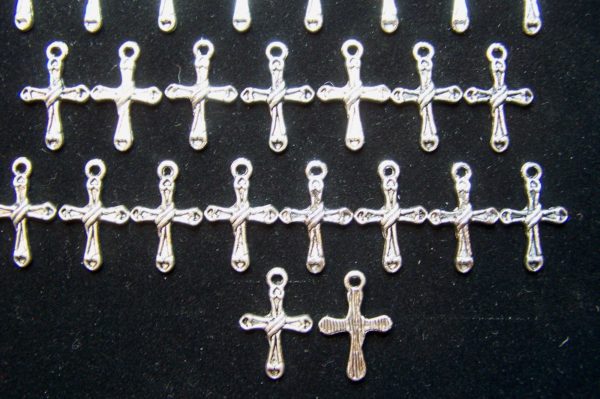 Tibetian Silver Lead Free Pewter Charms Cross 4
