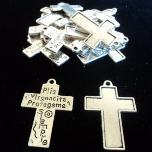 Tibetian Silver Lead Free Pewter Charms Cross 5