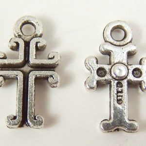 Tibetian Silver Lead Free Pewter Charms Cross 7