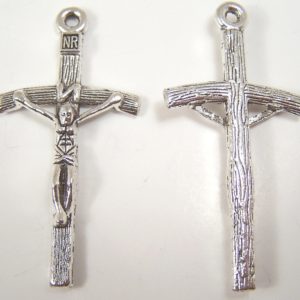 Tibetian Silver Lead Free Pewter Charms Crucifix Cross