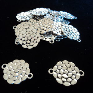 Tibetian Silver Lead Free Pewter Charms Flower 4